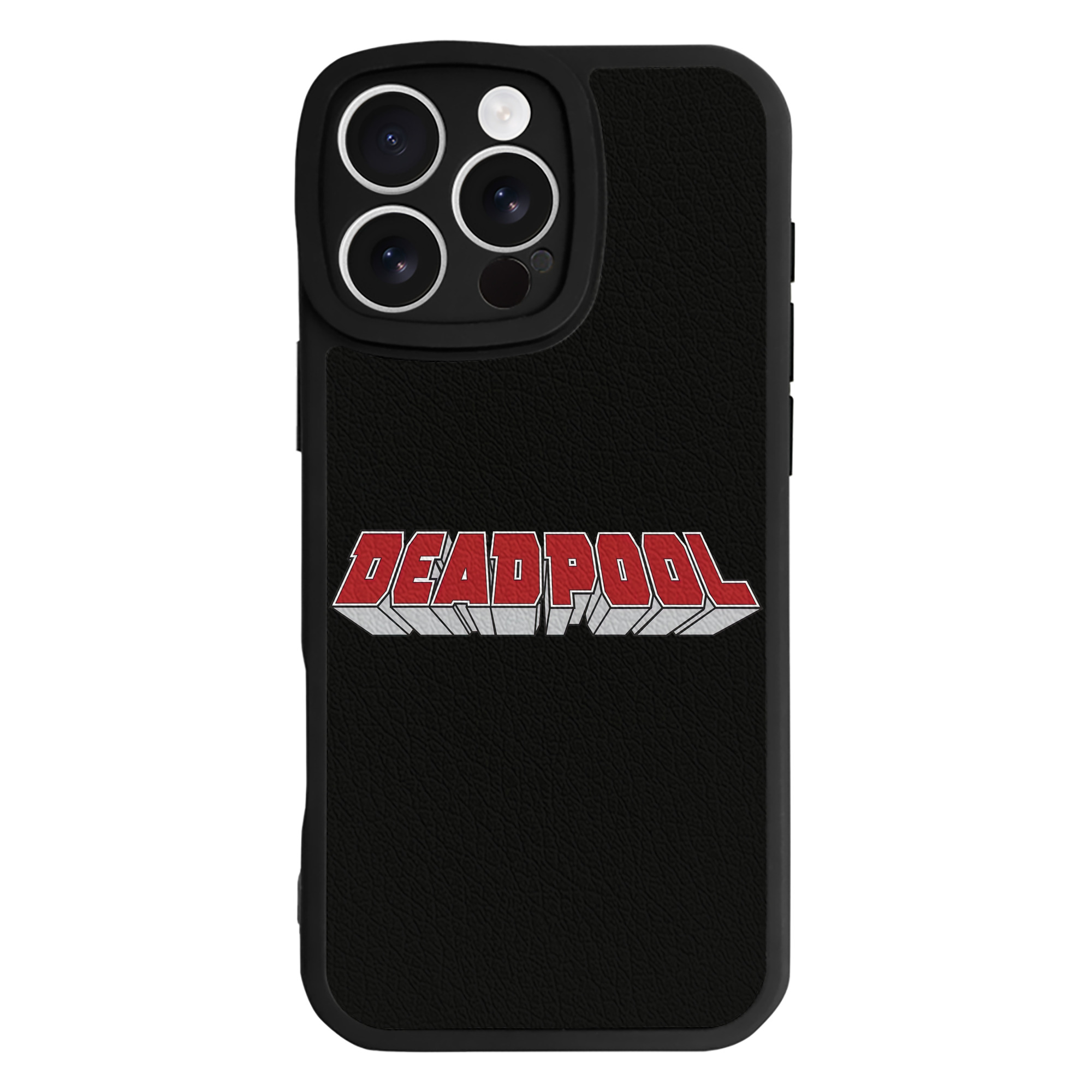 （画像用） Deadpool デッドプール 【iPhone 16シリーズ対応】シリコンスマホケース（レザー調） 材質：シリコン